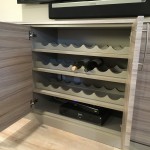 Entertainment Center with Wine Rack